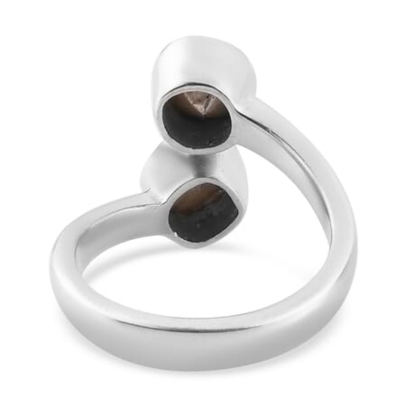 POLKI DIAMOND BYPASS RING - Picture 6 of 11